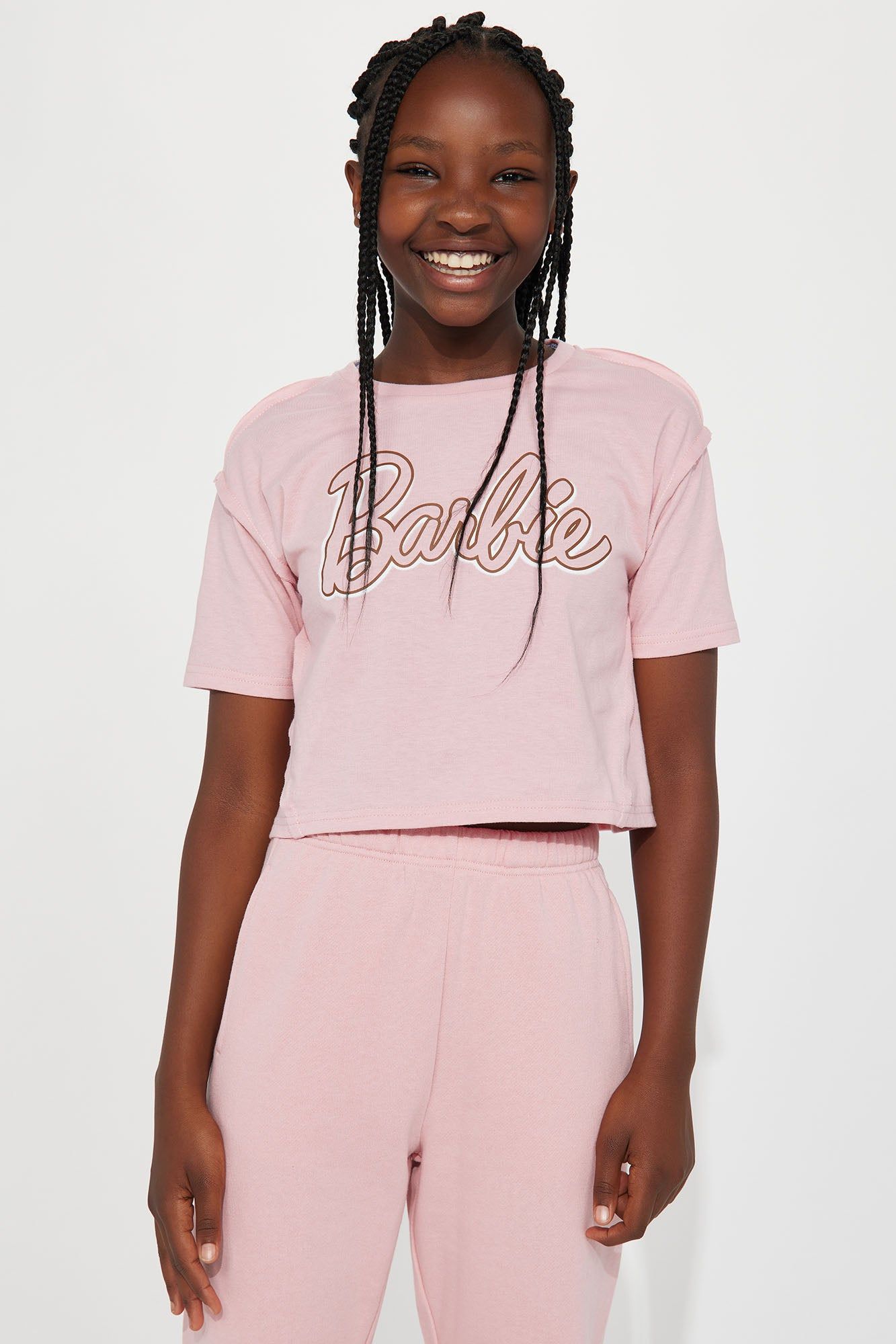 Mini Barbie Girl Jogger Set - Pink sold by Fashion Nova product image thumbnail 2