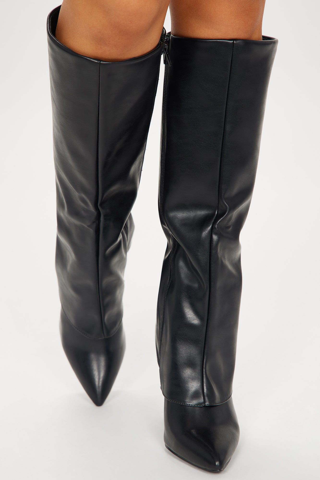 Night On The Town Knee High Heeled Boots - Black sold by Fashion Nova product image thumbnail 2