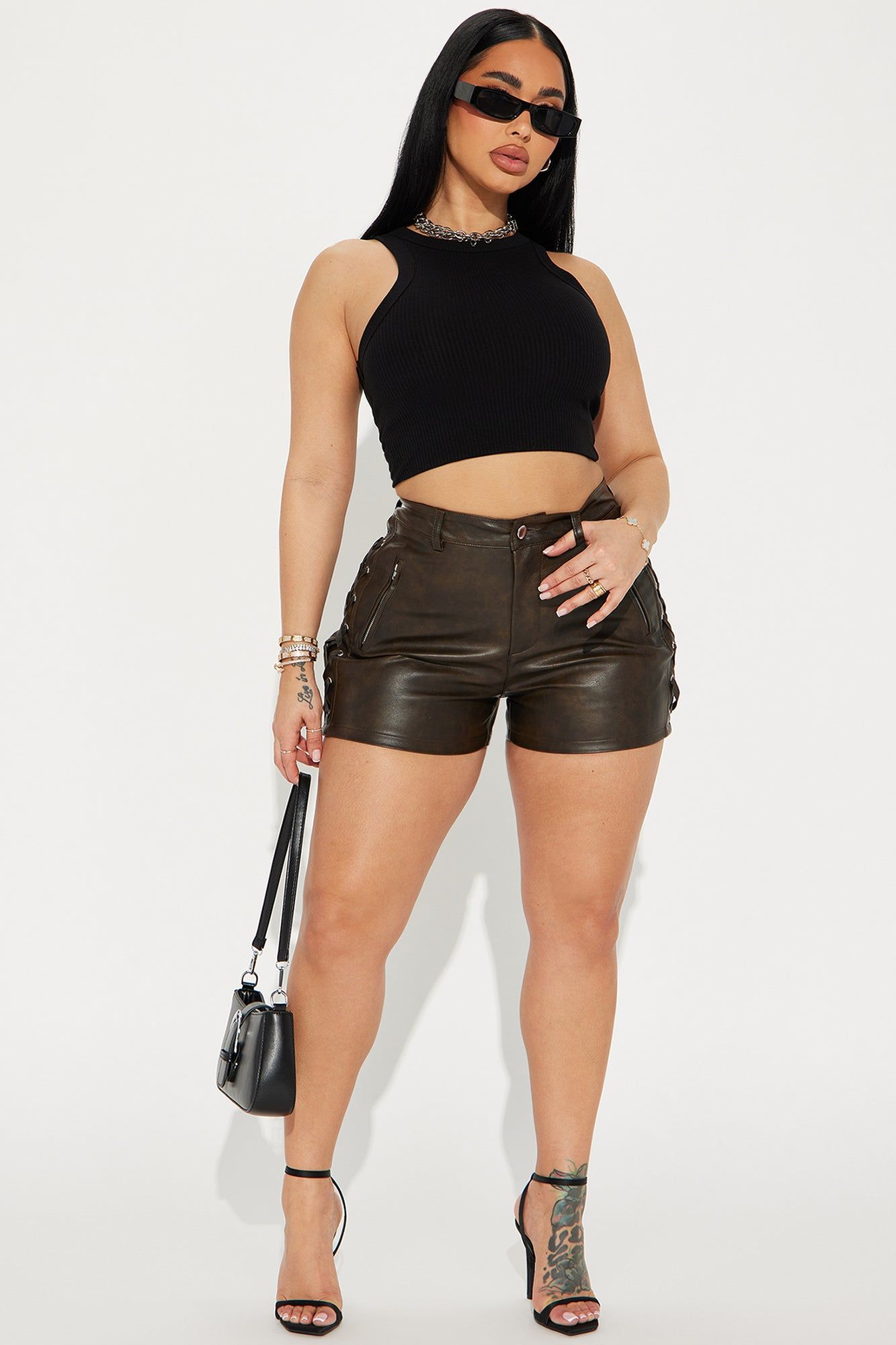 Reina Ribbed Tee - Black sold by Fashion Nova product image thumbnail 2