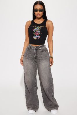 The Big Debut Baggy Jeans - Grey sold by Fashion Nova
