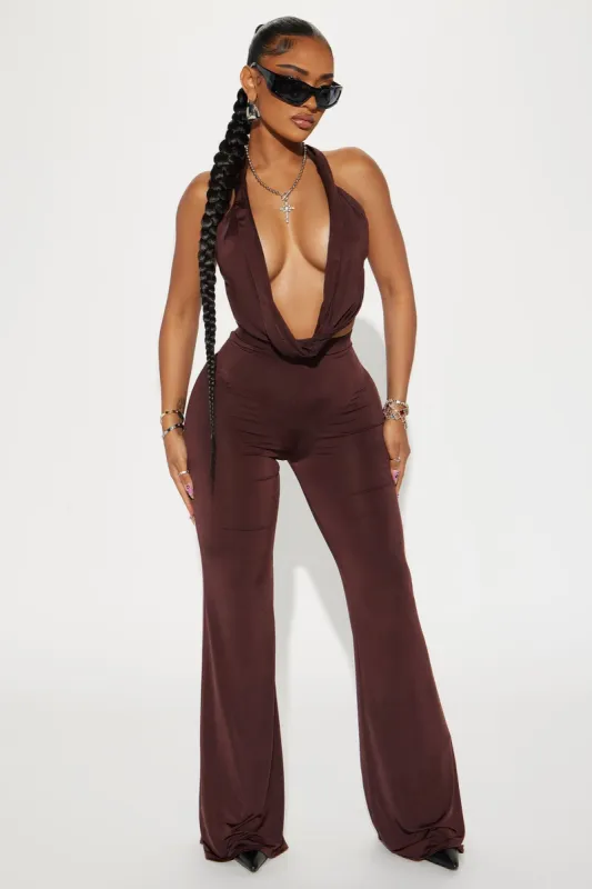 Party In Vegas Pant Set - Brown sold by Fashion Nova