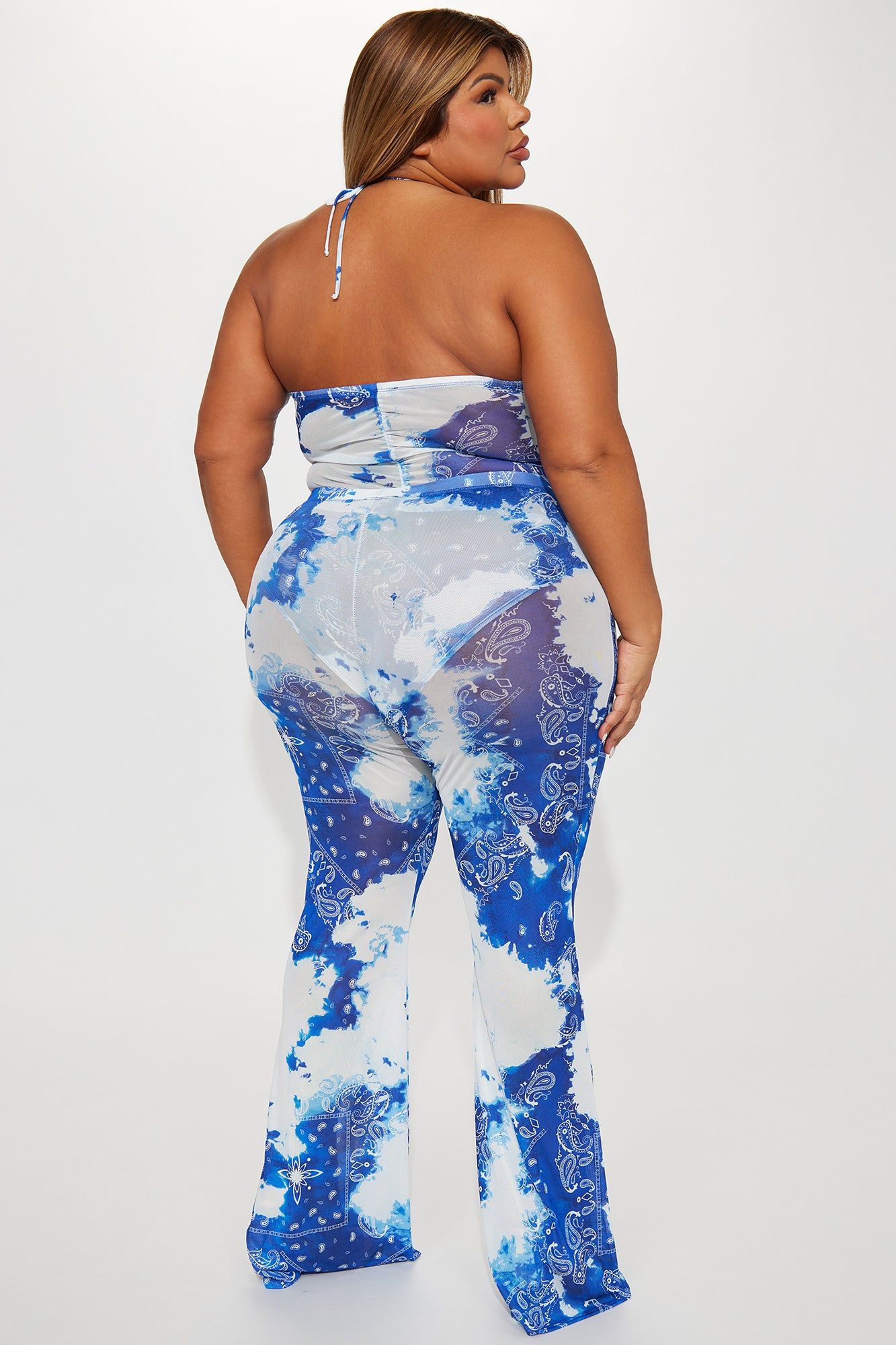 Danni Mesh Pant Set - Royal/combo sold by Fashion Nova product image thumbnail 4