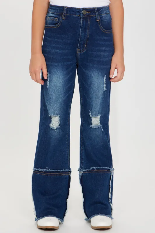 Mini Dancing Princess Flare Jean - Dark Wash sold by Fashion Nova