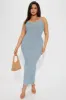 Delany Knit Maxi Dress - Dusty Blue sold by Fashion Nova