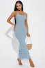 Delany Knit Maxi Dress - Dusty Blue sold by Fashion Nova