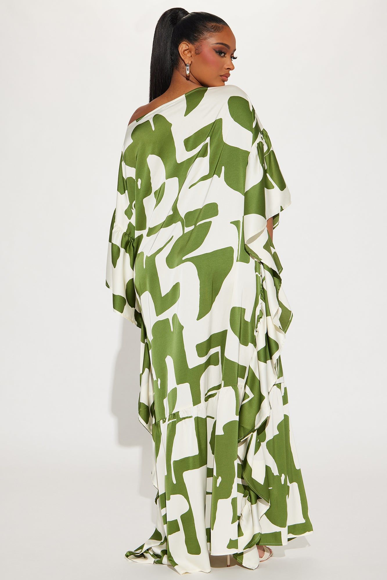 Georgia Abstract Maxi Dress - Olive/combo sold by Fashion Nova product image thumbnail 3