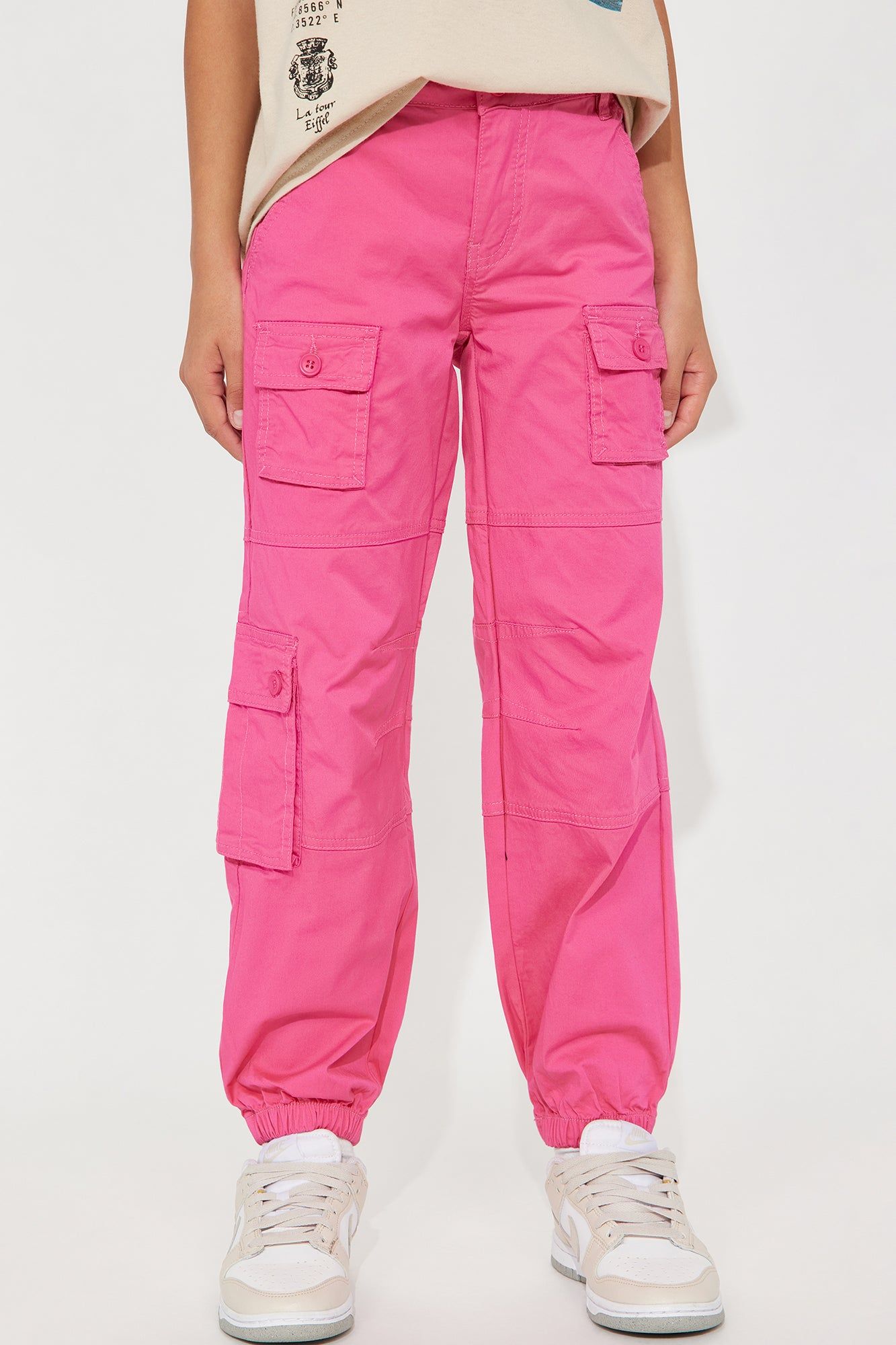 Mini Lil Riri Cargo Jogger Pant - Hot Pink sold by Fashion Nova product image thumbnail 2