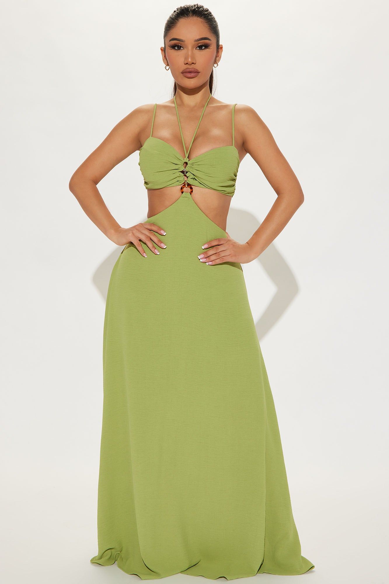 Life In Paradise Maxi Dress - Green sold by Fashion Nova