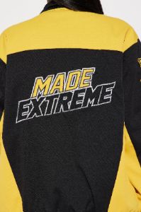 Made Extreme Racing Jacket - Yellow/combo sold by Fashion Nova
