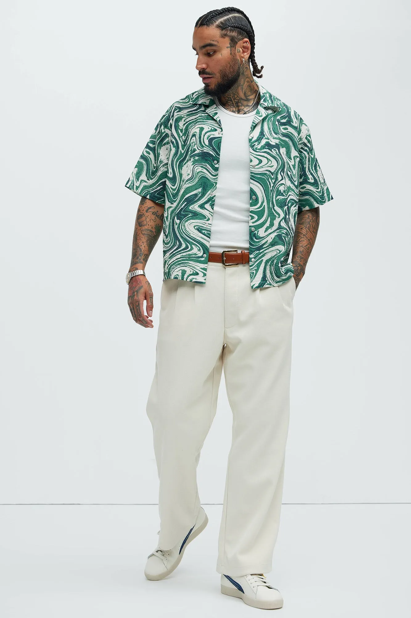 Larry Swirl Shirt - Green/combo sold by Fashion Nova product image thumbnail 2