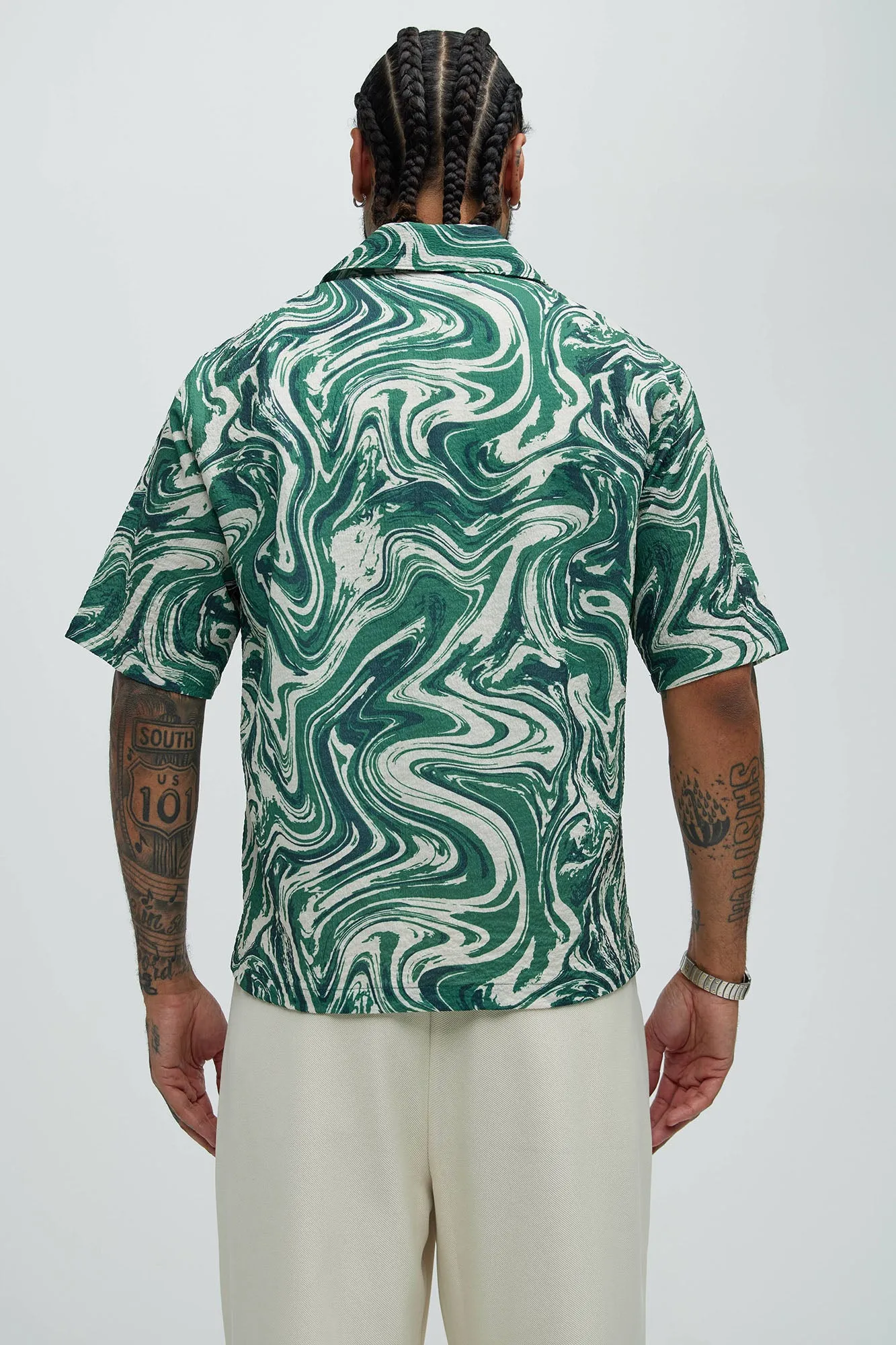 Larry Swirl Shirt - Green/combo sold by Fashion Nova product image thumbnail 3