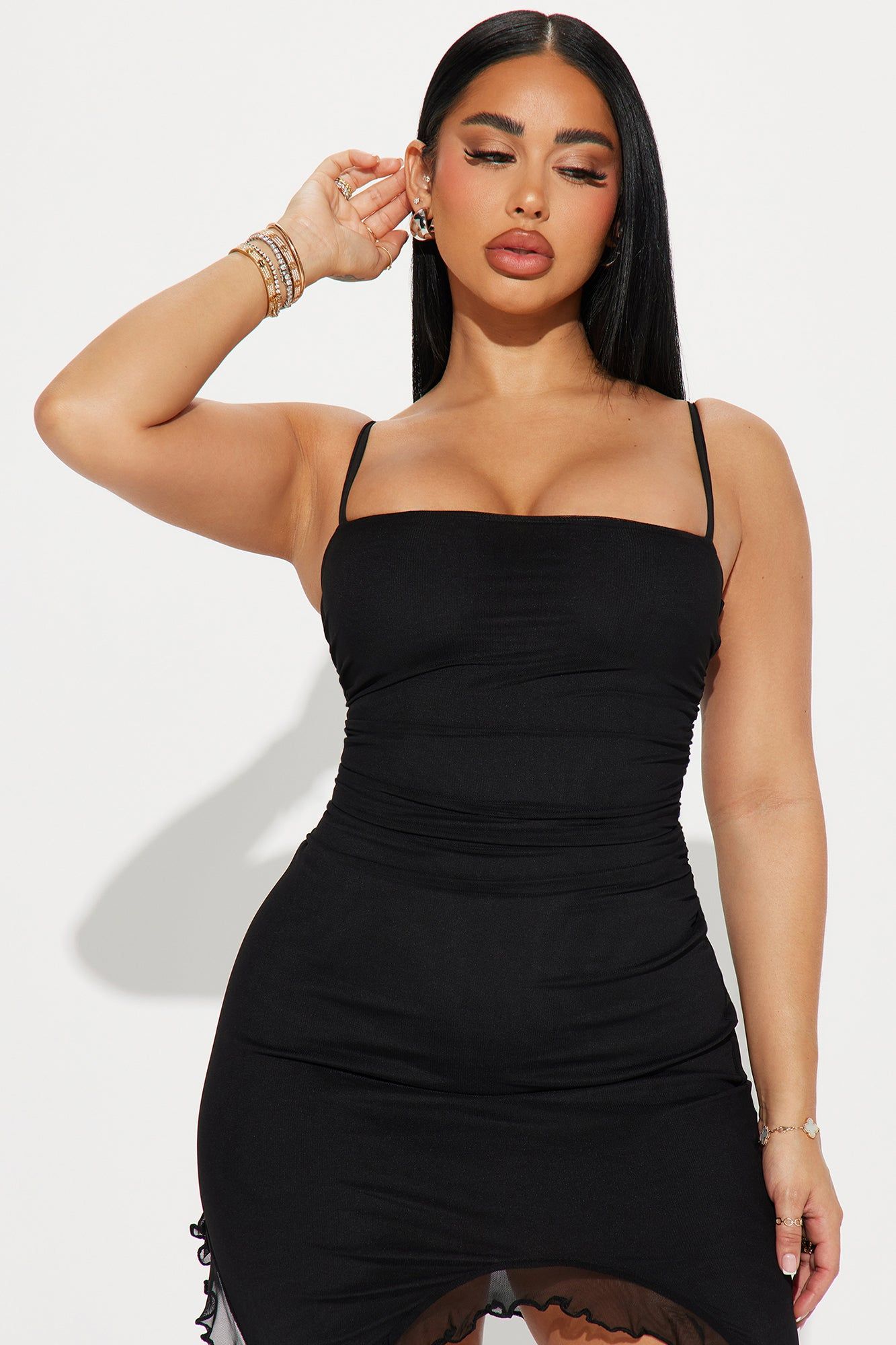 Valerie Mesh Mini Dress - Black sold by Fashion Nova product image thumbnail 2