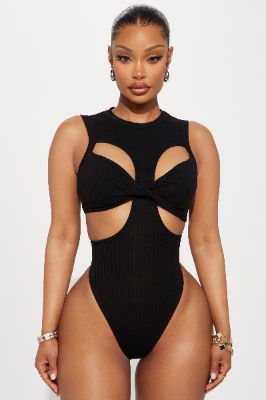 Need You Most Bodysuit - Black sold by Fashion Nova