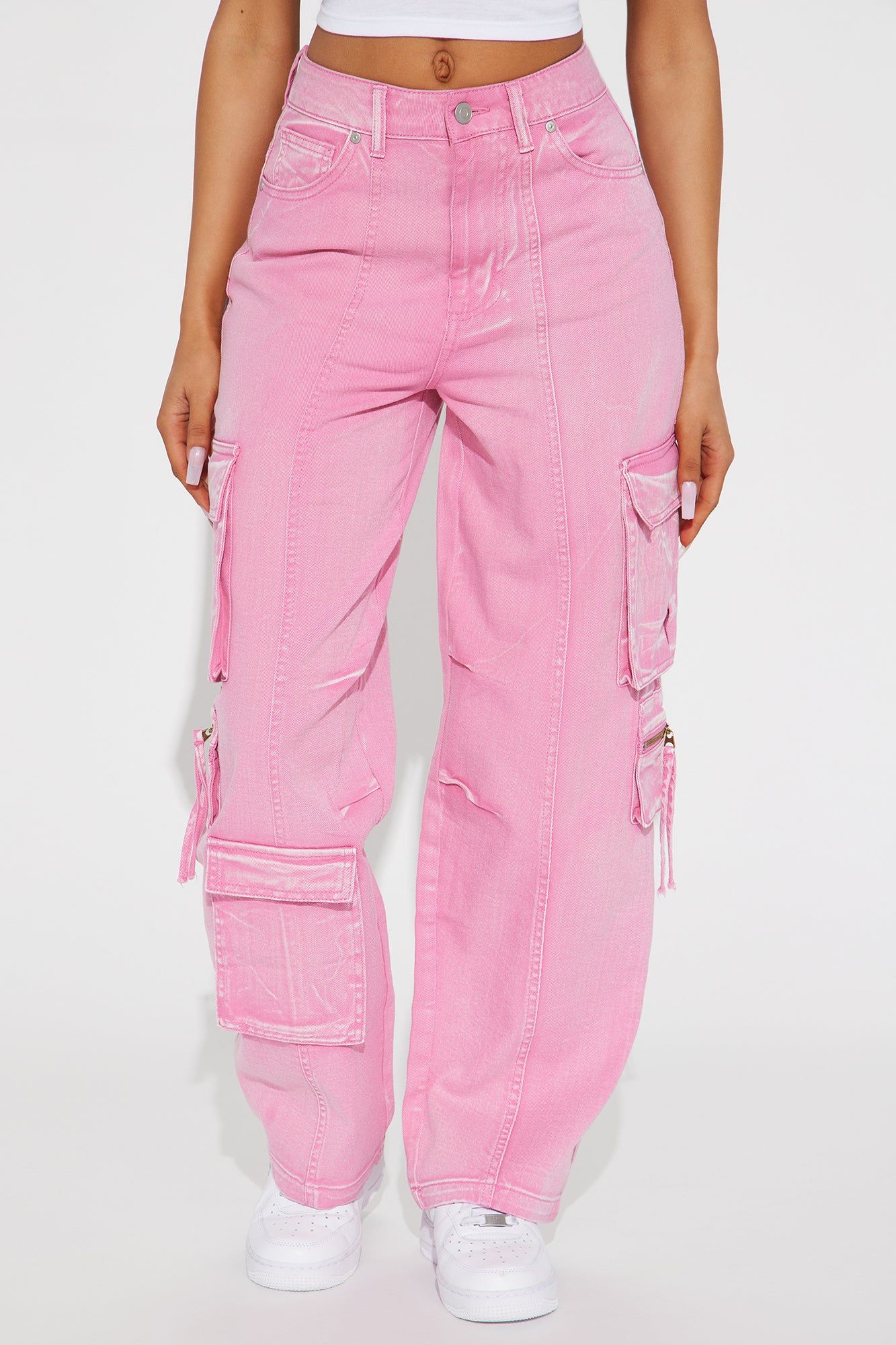 Margot Mineral Wash Cargo Pant - Pink sold by Fashion Nova product image thumbnail 2