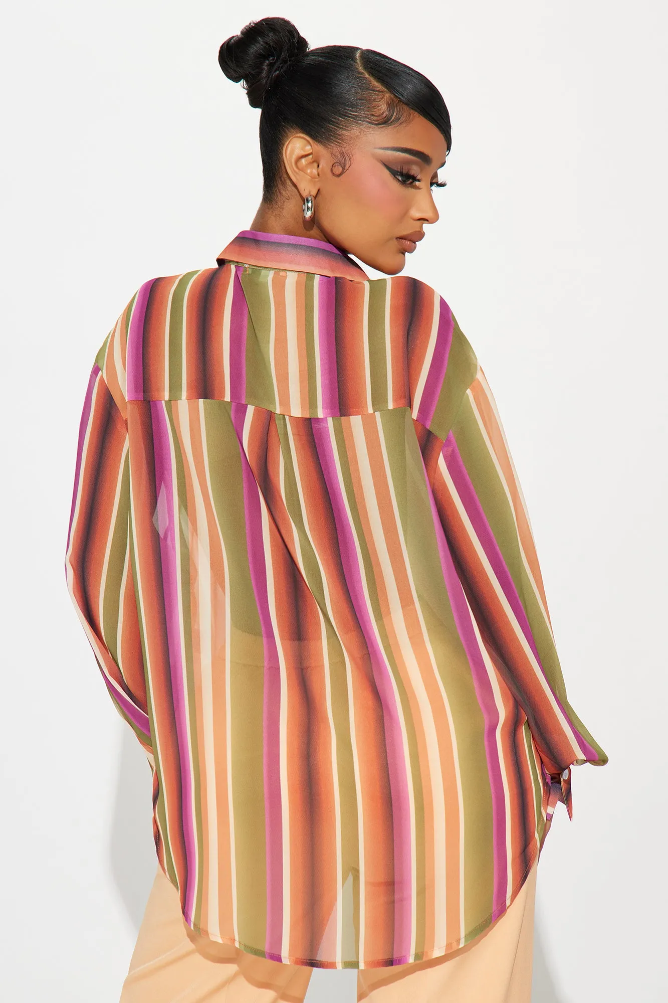 Watermelon Sugar Striped Shirt - Multi Color sold by Fashion Nova product image thumbnail 3