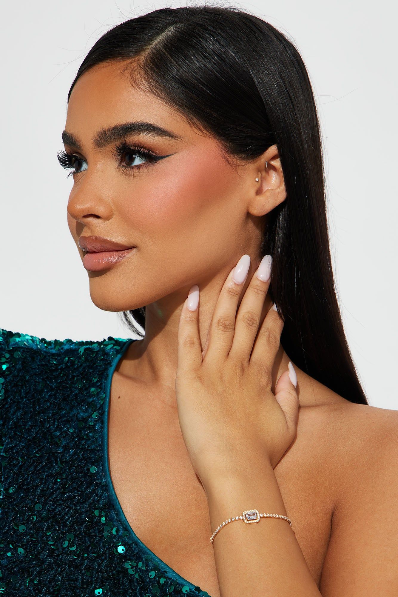 Too Pretty for You Bracelet - Clear/Gold sold by Fashion Nova product image thumbnail 2