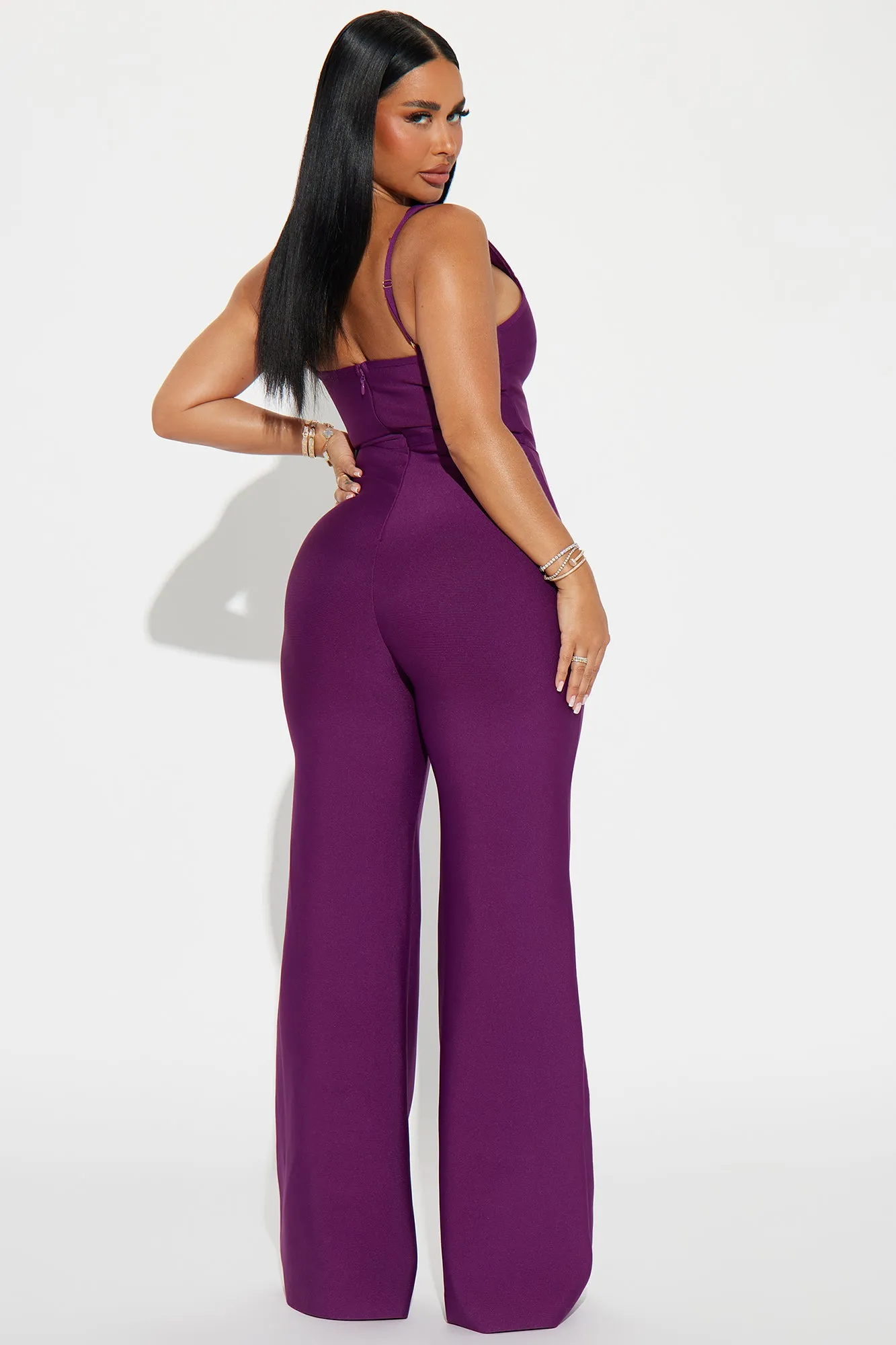Over The Top Bandage Jumpsuit - Plum sold by Fashion Nova product image thumbnail 3