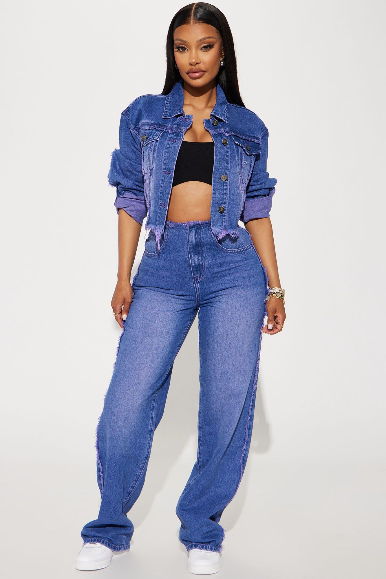 Before We Begin Denim Jacket - Purple sold by Fashion Nova product image thumbnail 2