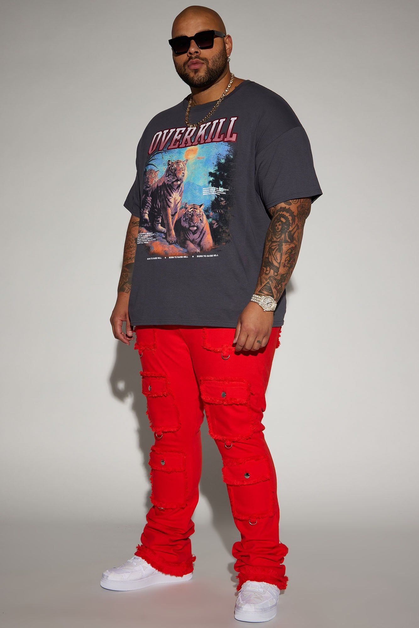 Fit Check Stacked Skinny Flared Pants - Red sold by Fashion Nova product image thumbnail 7