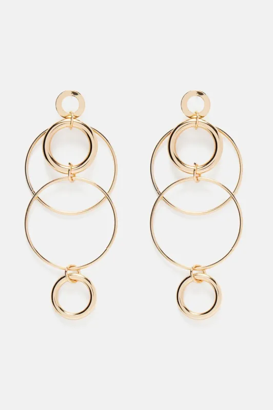Not In My Circle Earrings - Gold sold by Fashion Nova