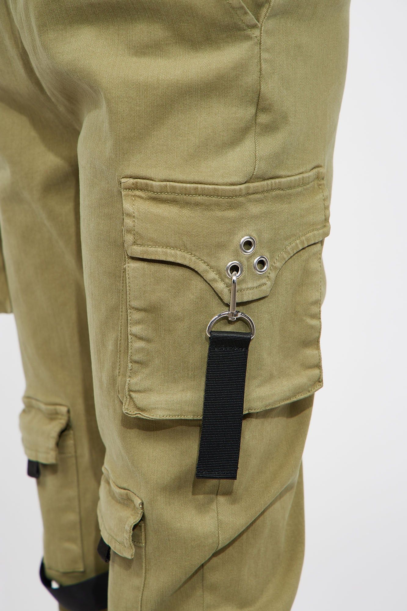 Mini Coolest Girl Cargo Jogger - Olive sold by Fashion Nova product image thumbnail 3