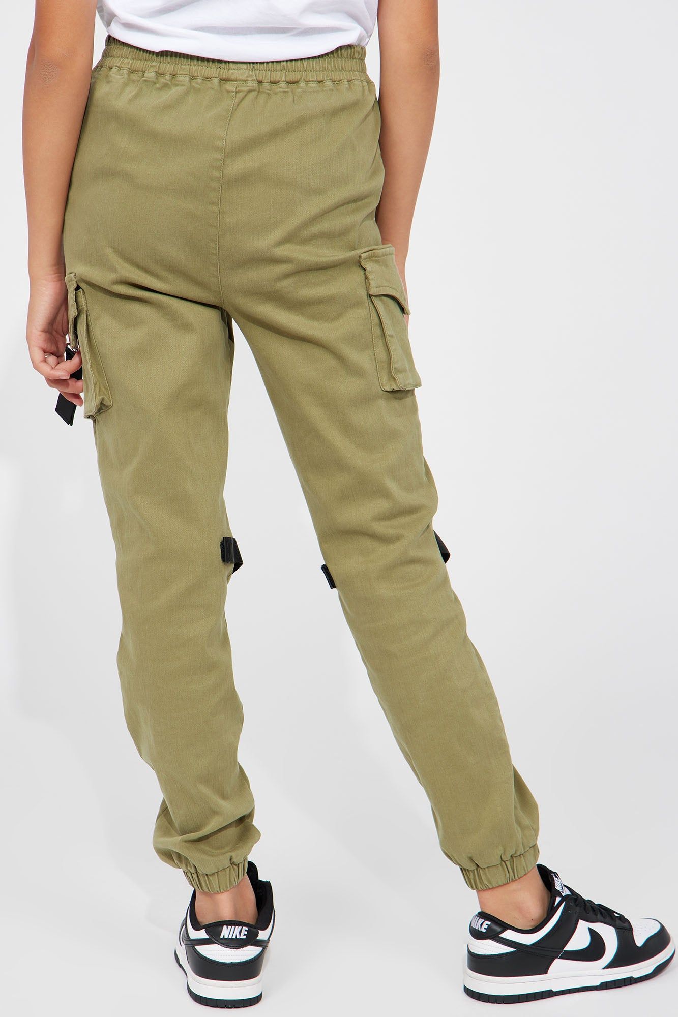 Mini Coolest Girl Cargo Jogger - Olive sold by Fashion Nova product image thumbnail 5