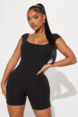 Keli Romper - Black sold by Fashion Nova