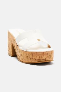Feeling Unbothered Wedges - White sold by Fashion Nova