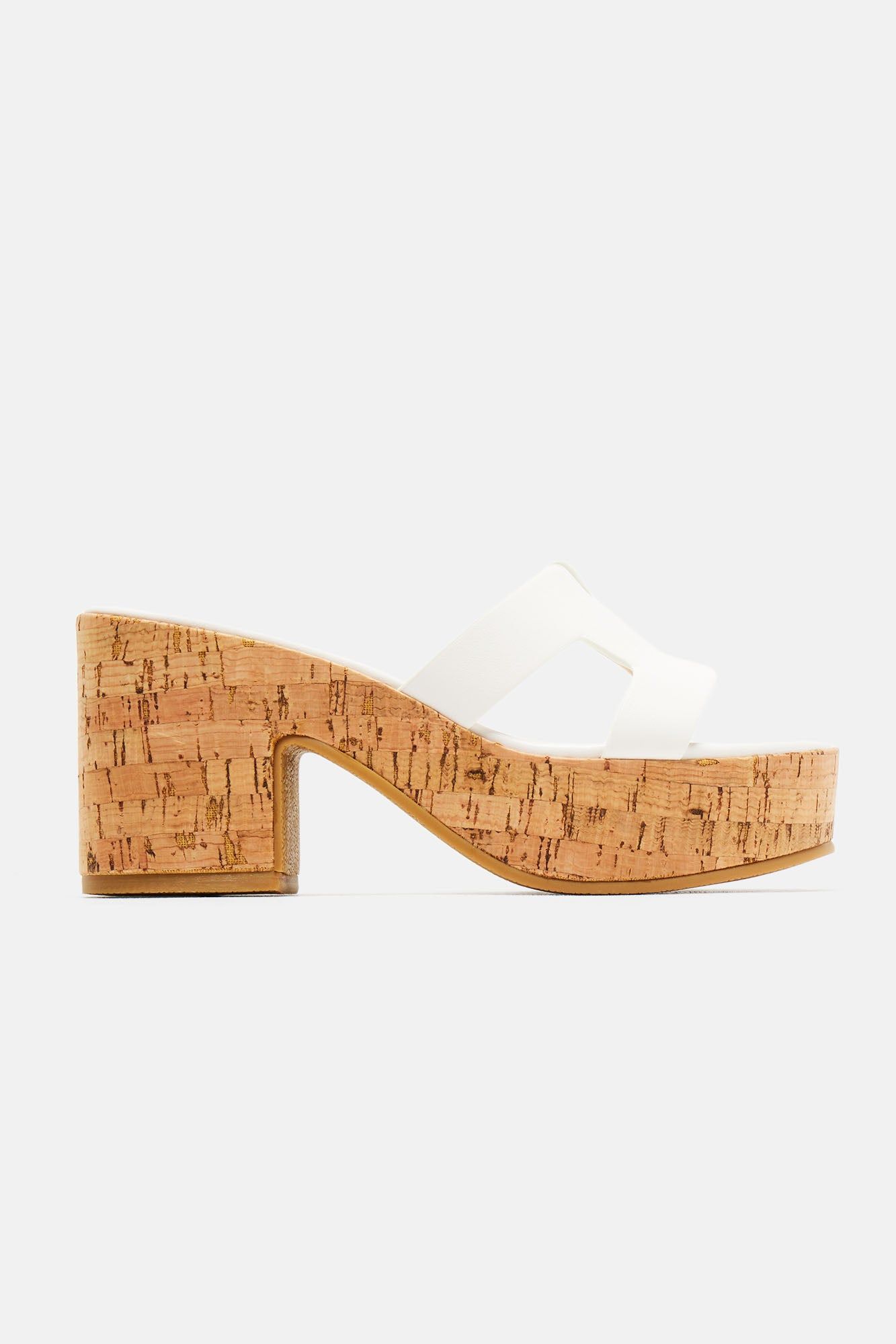 Feeling Unbothered Wedges - White sold by Fashion Nova product image thumbnail 5
