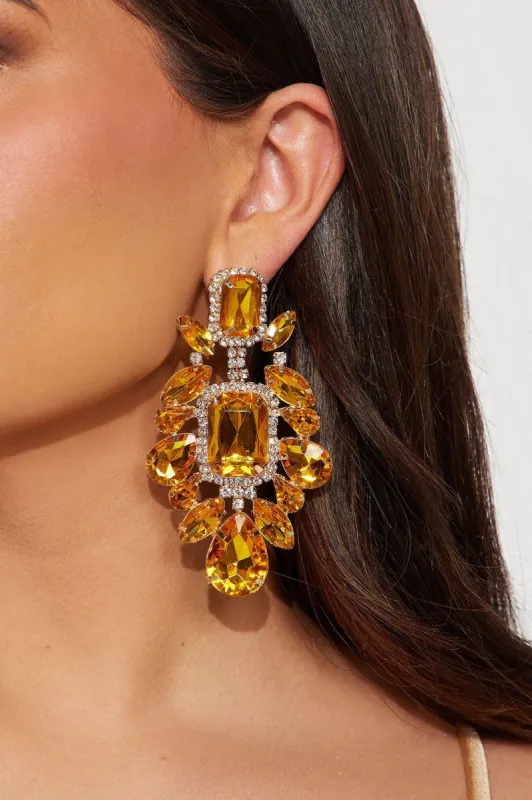 Life Of The Rich Earrings  - Yellow sold by Fashion Nova