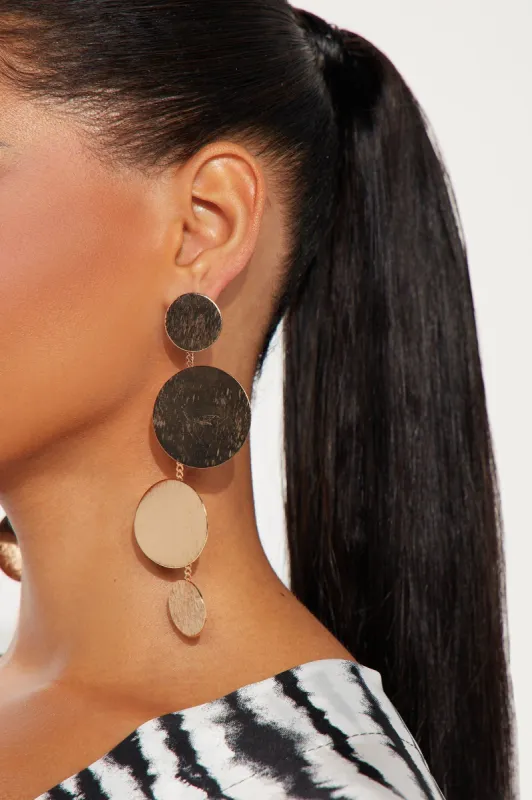 Taking My Chances Earrings - Gold sold by Fashion Nova