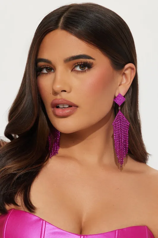 Hidden Secrets Earrings  - Pink sold by Fashion Nova