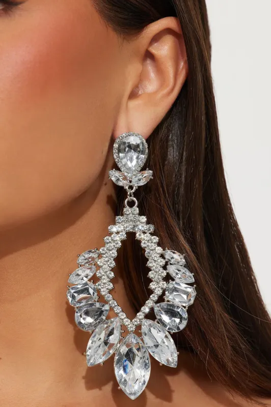 Optimistic Vibes Earrings - Clear sold by Fashion Nova