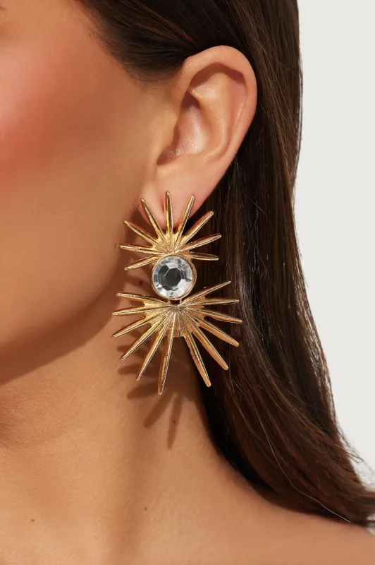 Spectacular View Earrings  - Gold sold by Fashion Nova