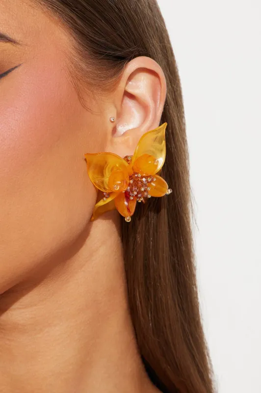 In Full Bloom Earrings - Yellow sold by Fashion Nova