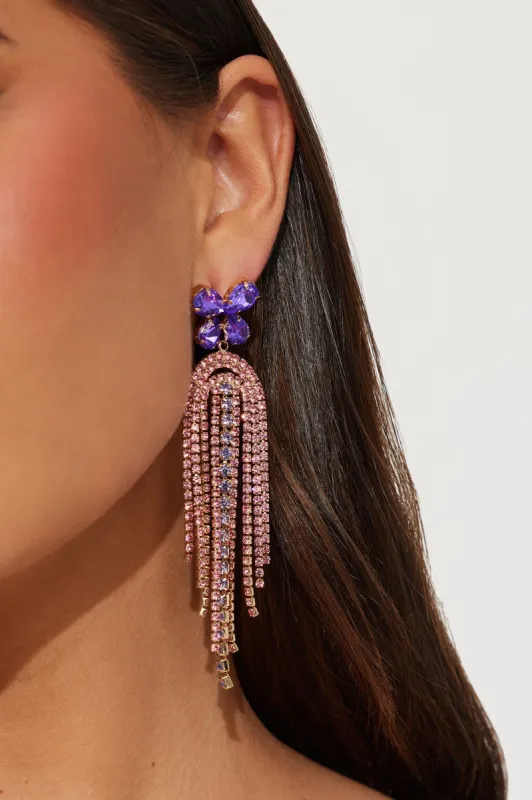 Fluttering Butterfly Earrings  - Pink/combo sold by Fashion Nova