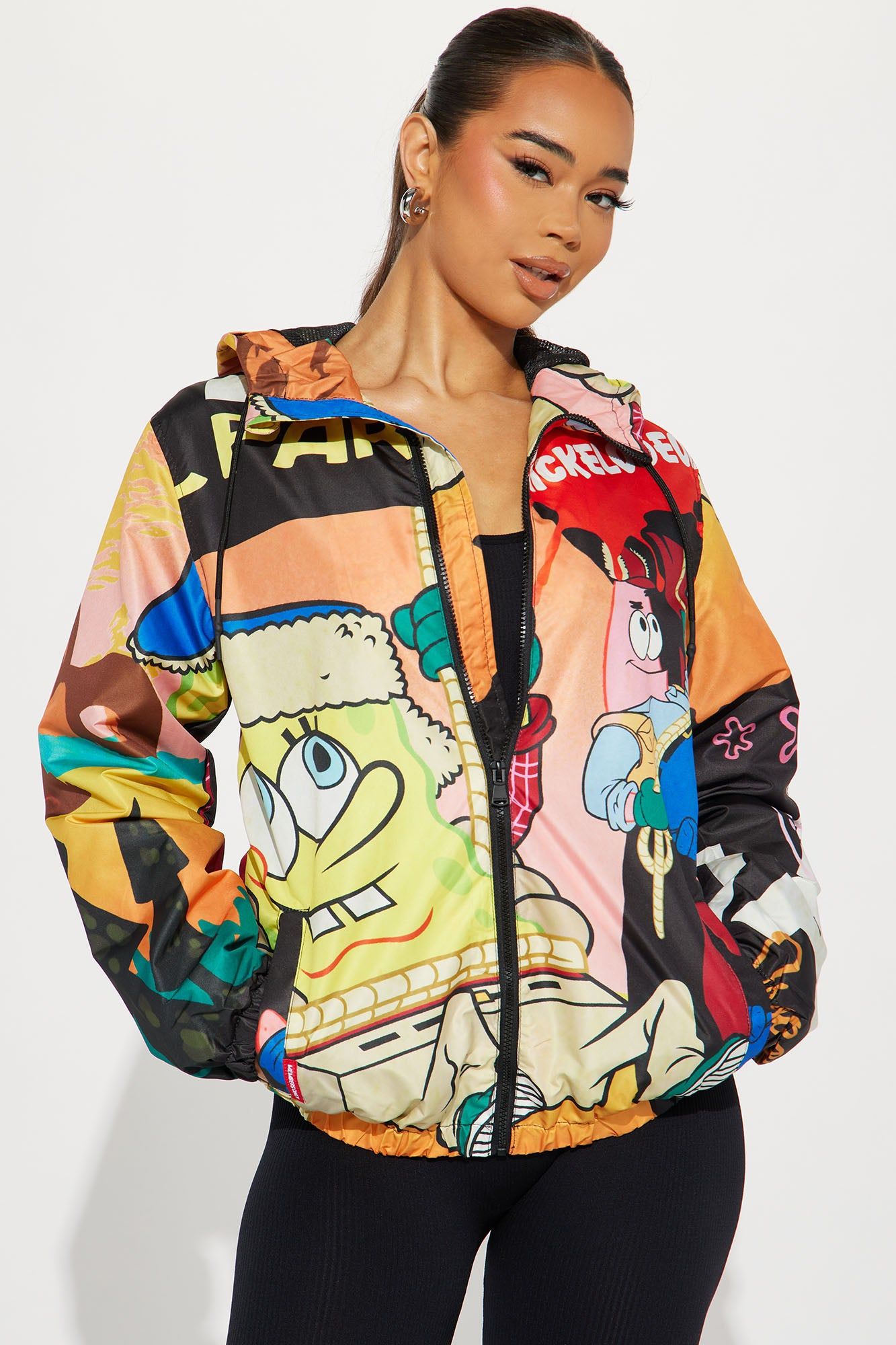Spongebob Graphic Windbreaker - Multi Color sold by Fashion Nova product image thumbnail 3