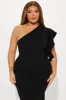 See You At The Yacht Club Midi Dress - Black sold by Fashion Nova