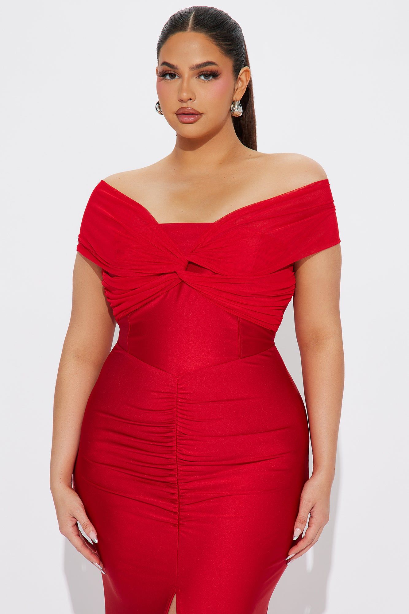 Lea Off Shoulder Gown - Red sold by Fashion Nova product image thumbnail 5