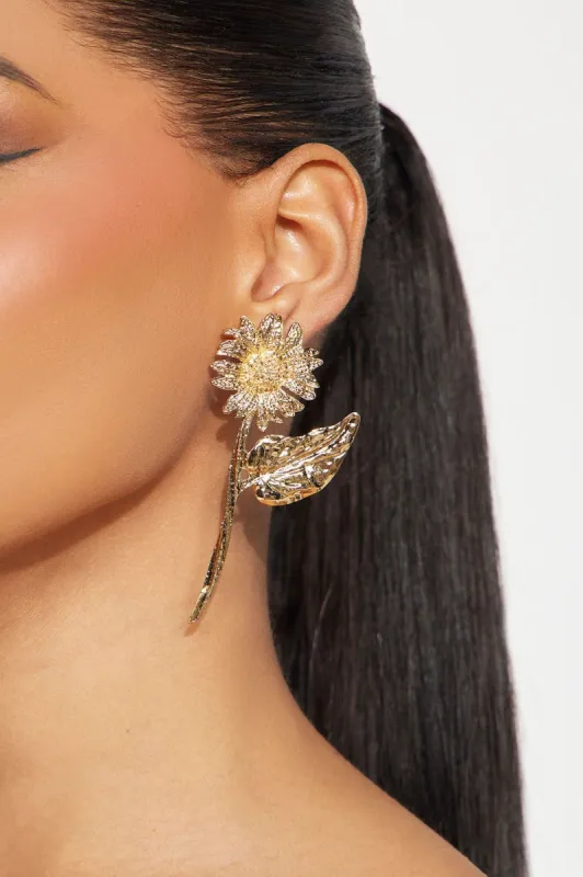Chasing Dandelions Earrings - Gold sold by Fashion Nova