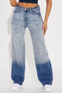 Keeping In Touch Stretch Straight Leg Jeans - Medium Wash sold by Fashion Nova