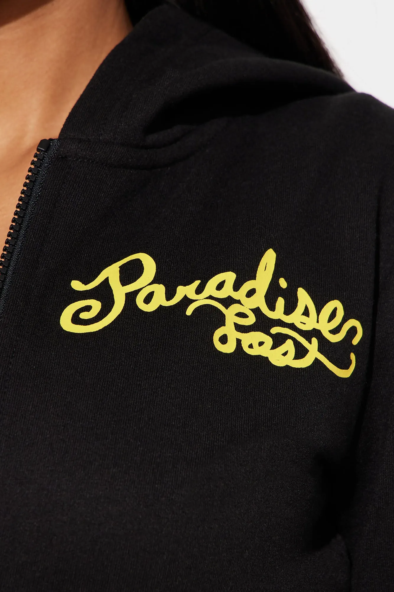 Panther Paradise Lost Zip Front Hoodie - Black sold by Fashion Nova product image thumbnail 3