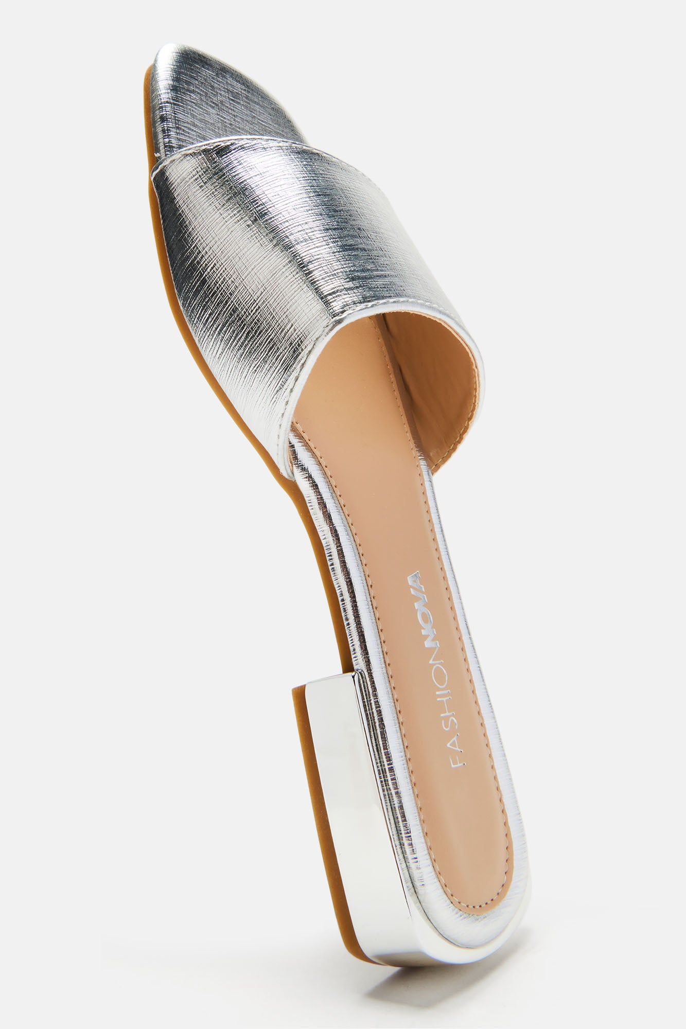 Weekend Moment Flat Sandals - Silver sold by Fashion Nova product image thumbnail 4