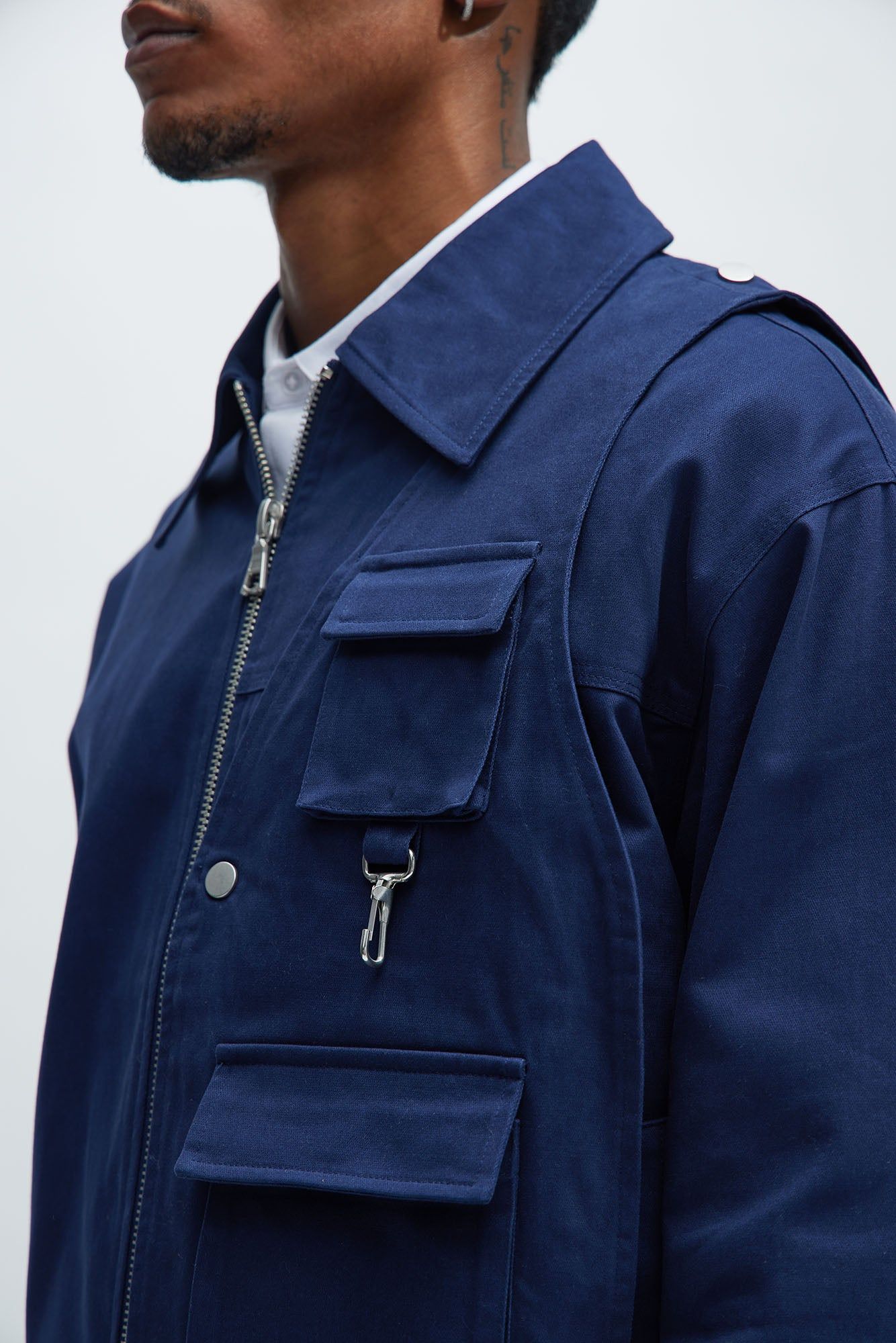 Protocol Boxy Jacket - Navy sold by Fashion Nova product image thumbnail 3