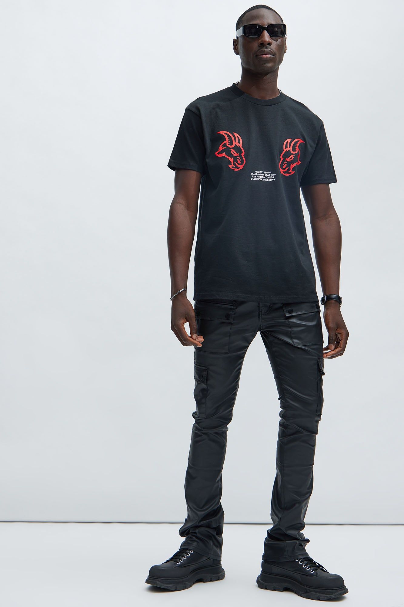 GOAT″ University Short Sleeve Tee - Black sold by Fashion Nova product image thumbnail 2