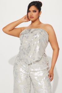 Ethereal Babe Pant Set - Silver sold by Fashion Nova