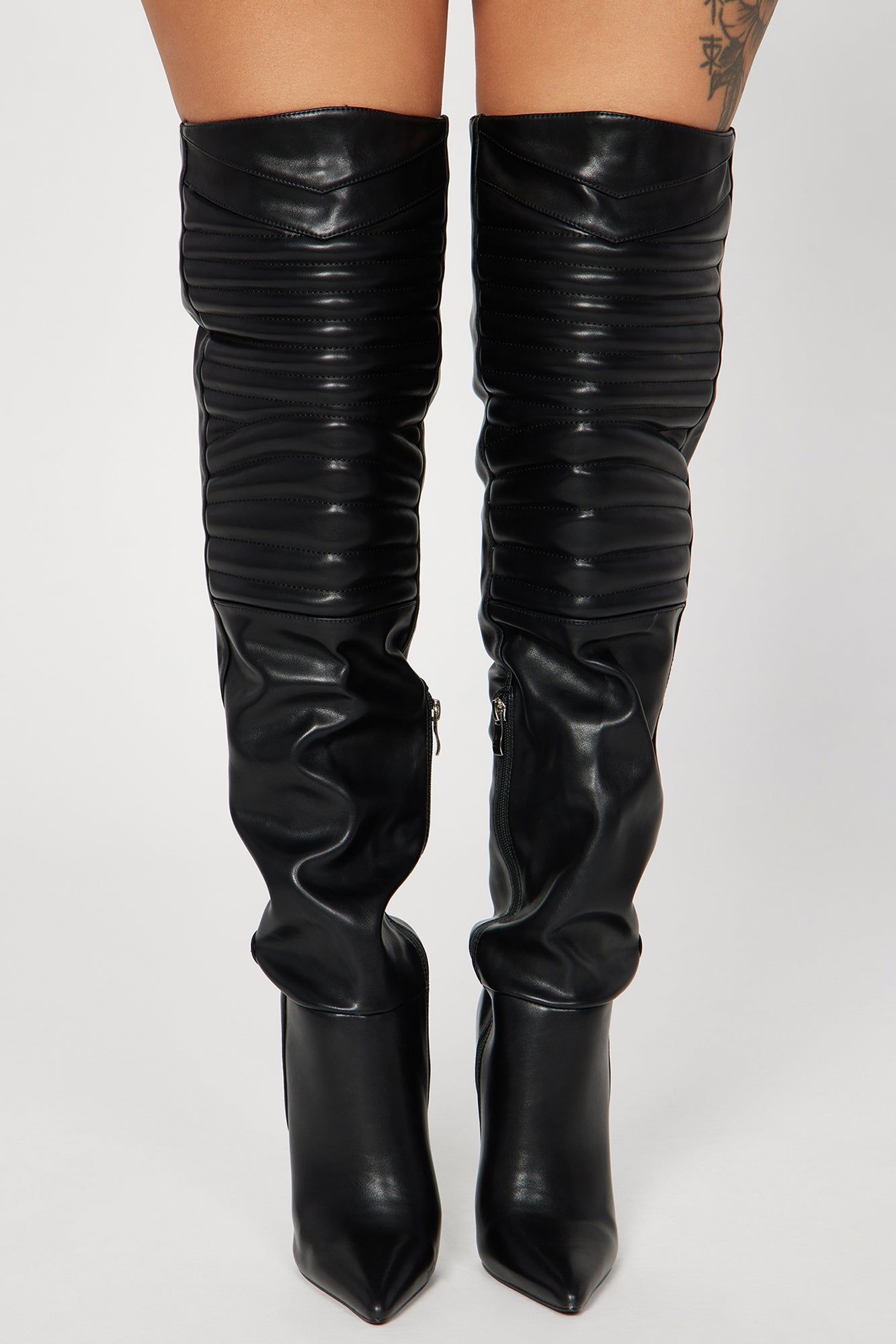 Wish You Well Over The Knee Boots - Black sold by Fashion Nova product image thumbnail 3