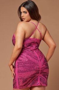 Jacquelyn Embellished Mini Dress - Pink sold by Fashion Nova