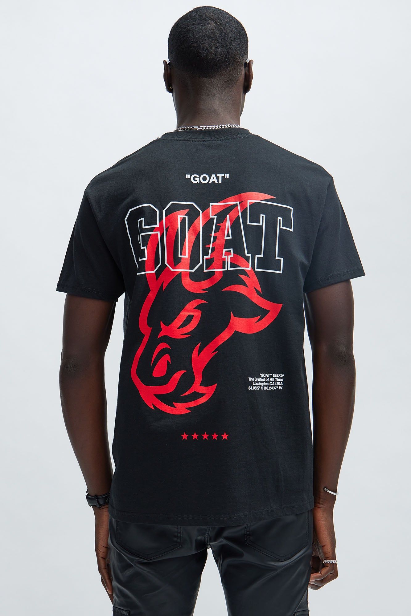 GOAT″ University Short Sleeve Tee - Black sold by Fashion Nova product image thumbnail 4