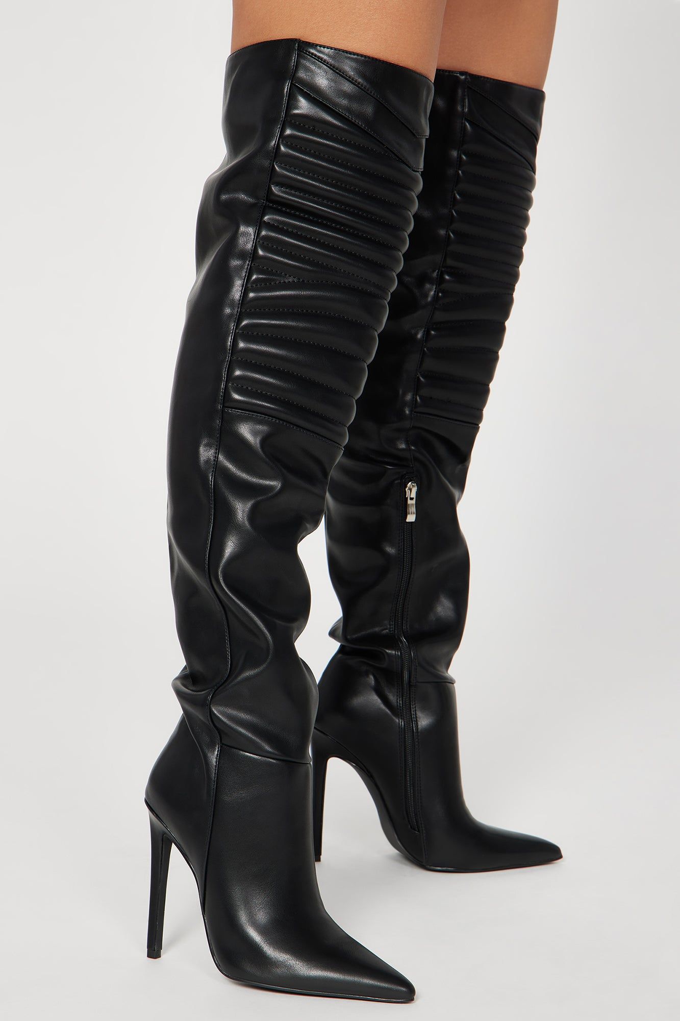 Wish You Well Over The Knee Boots - Black sold by Fashion Nova product image thumbnail 2